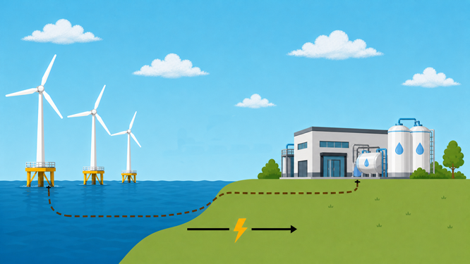 Hydrogen from offshore wind