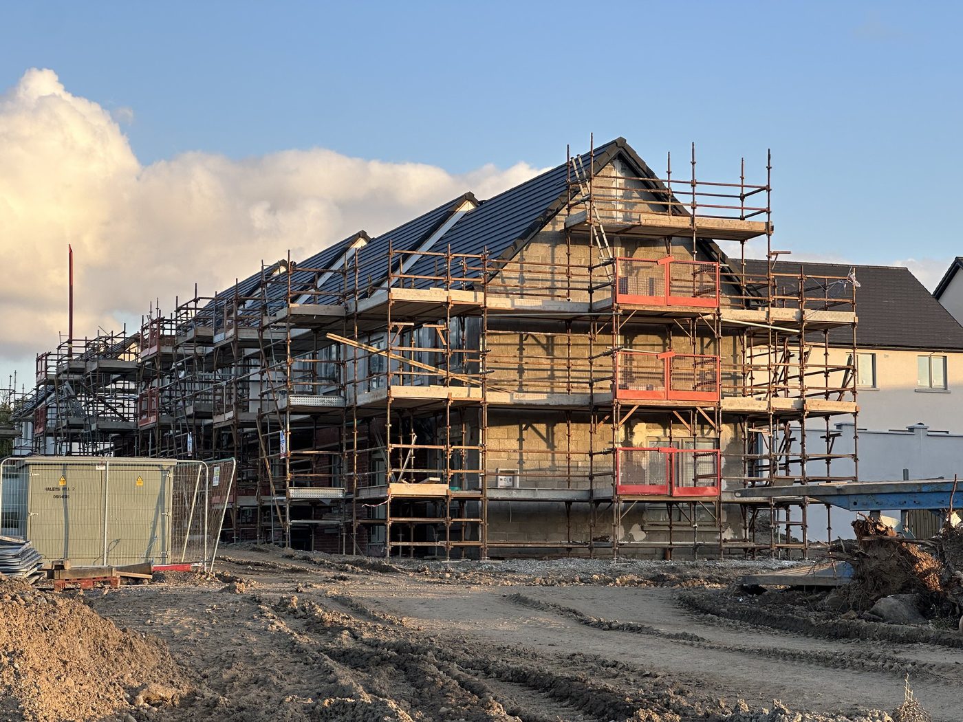 New Irish houses under construction